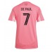 Inter Miami Rodrigo De Paul #7 Hjemmedrakt Dame 2025-26 Korte ermer